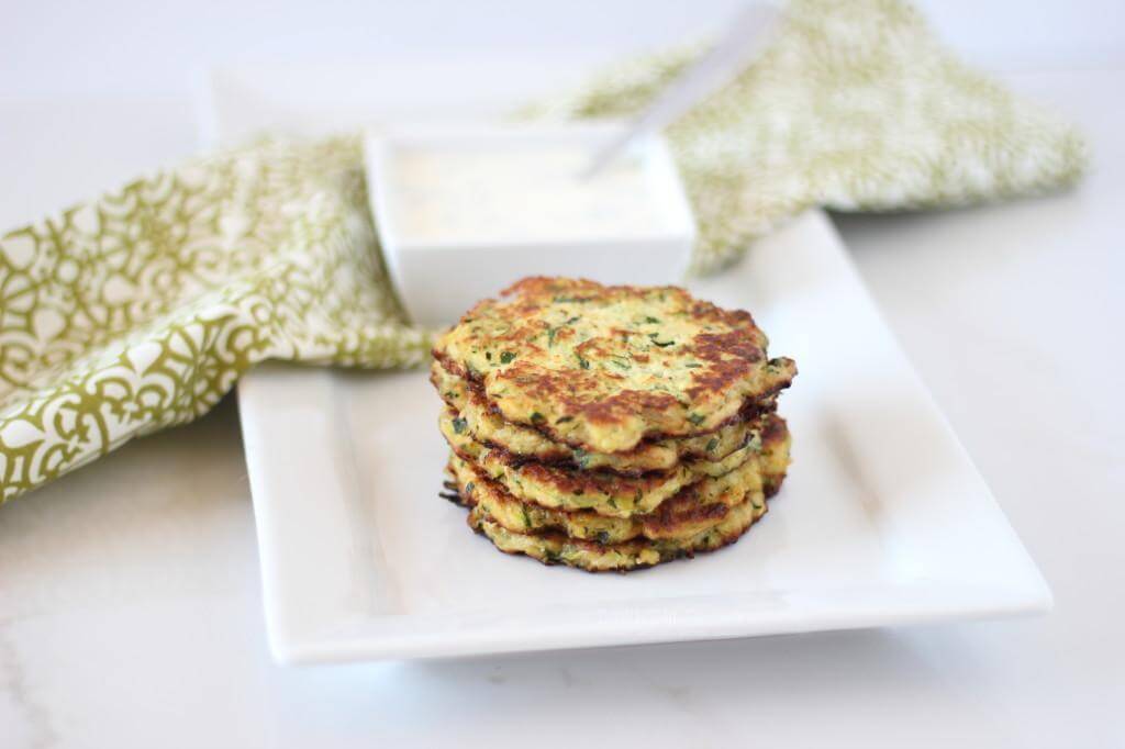 goat cheese zucchini fritters (gluten-free)
