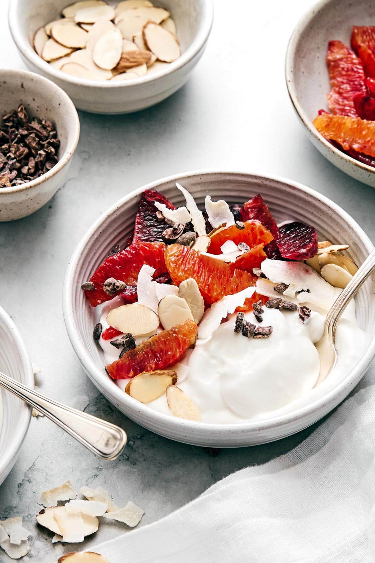 A bowl of coconut yogurt and fruit.