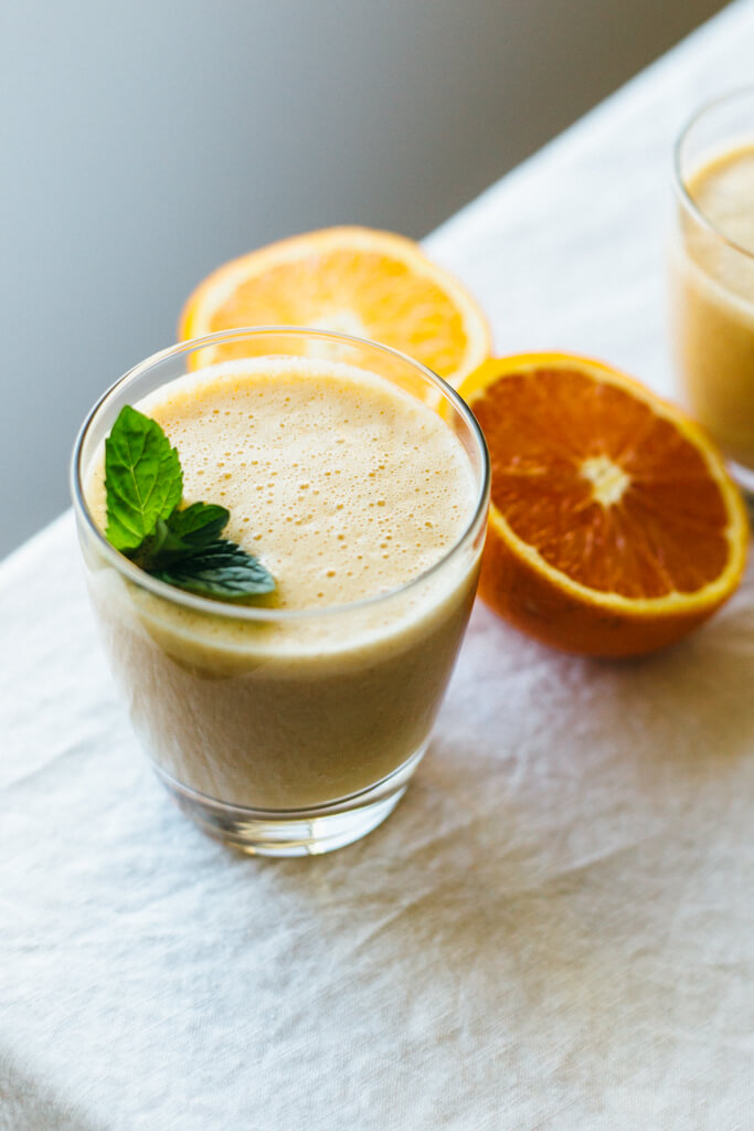 Almond orange smoothie. A great dairy-free, breakfast smoothie. 