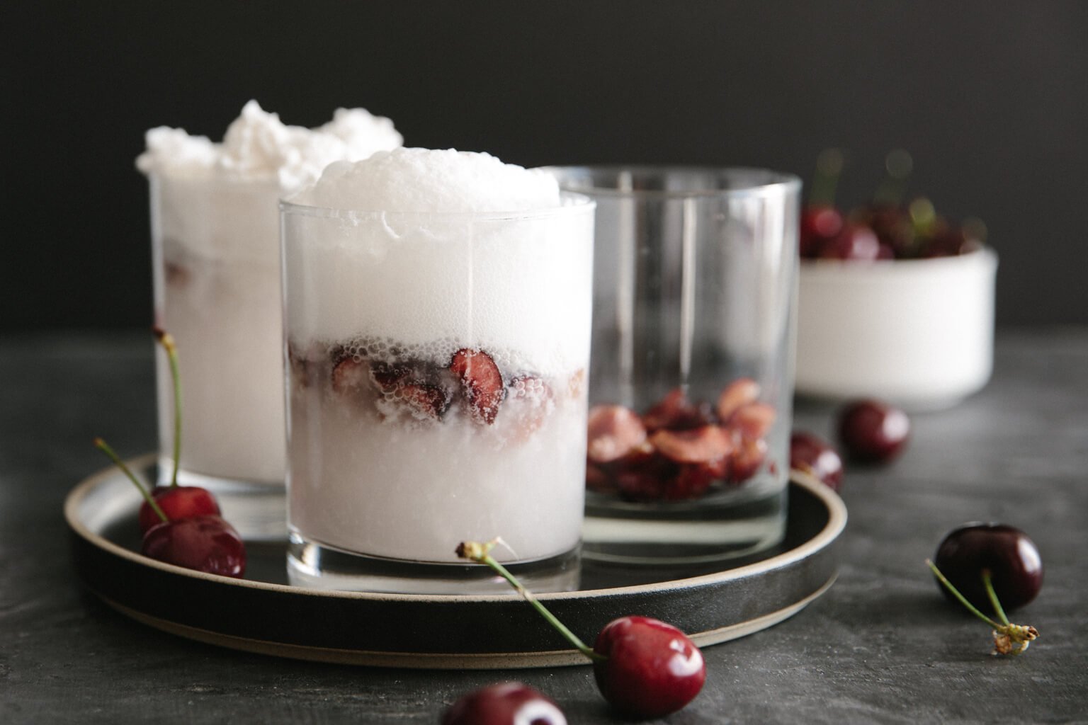 spiked coconut cherry float
