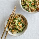 (gluten-free, paleo) Cauliflower fried rice is a healthier alternative to the much loved Chinese favorite.