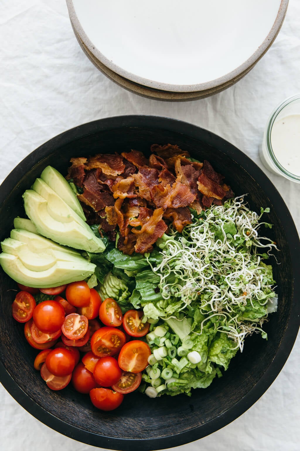 (gluten-free, paleo) This BLT salad takes just like a BLT sandwich, but it's naturally gluten-free. 