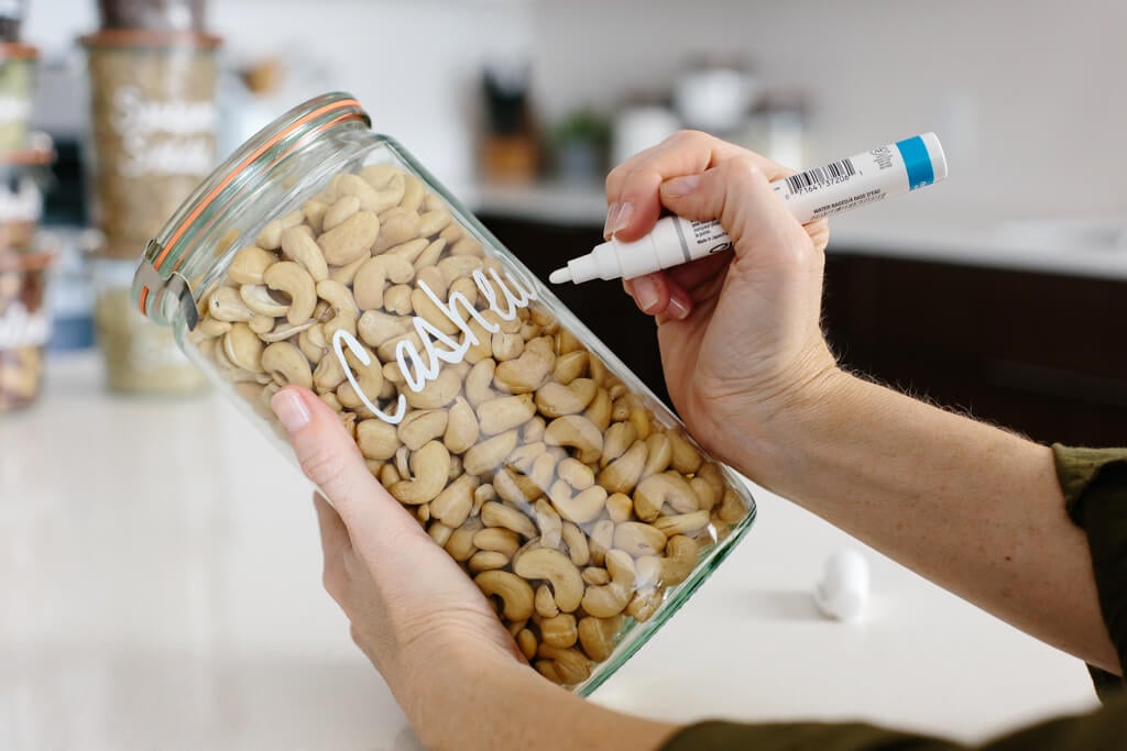 Pantry organization ideas - I've got several tips for creating a healthy pantry and moving all your storage containers to glass jars. 