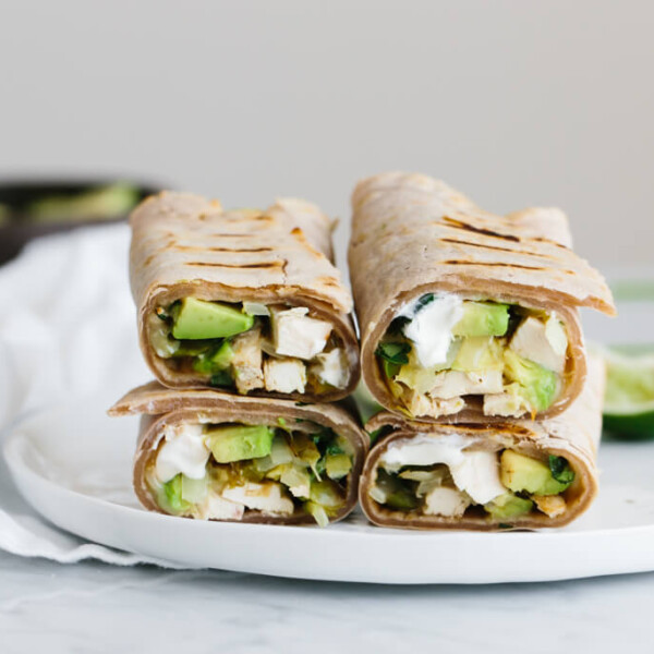 (gluten-free, paleo) These chicken and avocado burritos are simple, healthy and bursting with flavor!