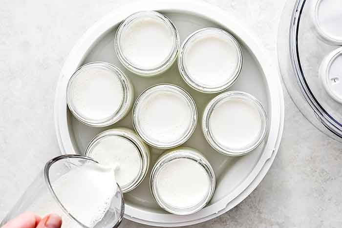 Step four of homemade yogurt: Incubate the yogurt.