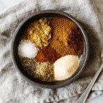 This homemade taco seasoning is super easy, fresh and inexpensive. Did you know store bought packets may contain dairy, cornstarch, preservatives and sugar? Ditch the nasties and make taco seasoning at home!