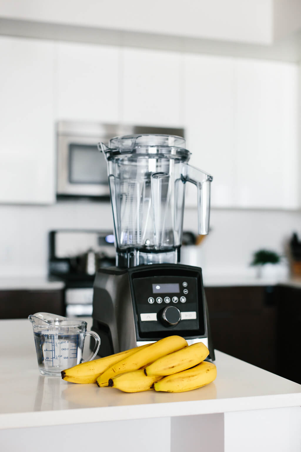 (dairy-free) Banana milk is a delicious nut-free, dairy-free milk alternative. With only two-ingredients it's quick and easy to whip up at home.