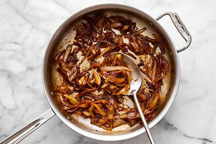 Step three of caramelized onions: finish caramelizing.