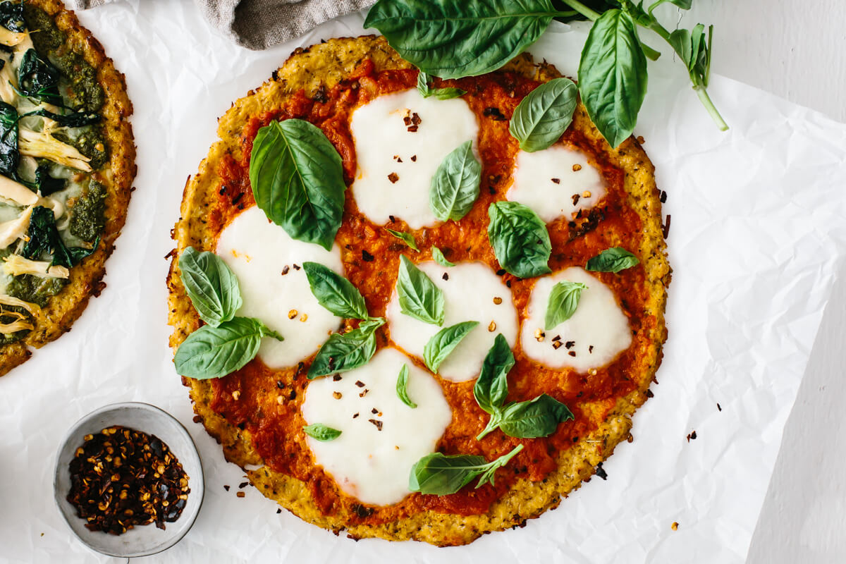 Cauliflower Pizza Crust - Keto Pizza Recipe | Downshiftology