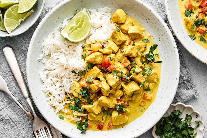 How to make coconut curry chicken.