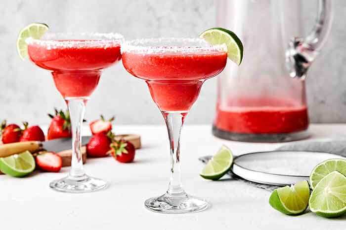 How to make a strawberry margarita.