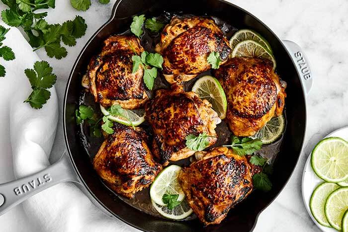 Cilantro lime chicken thighs.