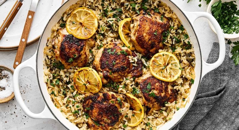 Chicken and rice recipe.