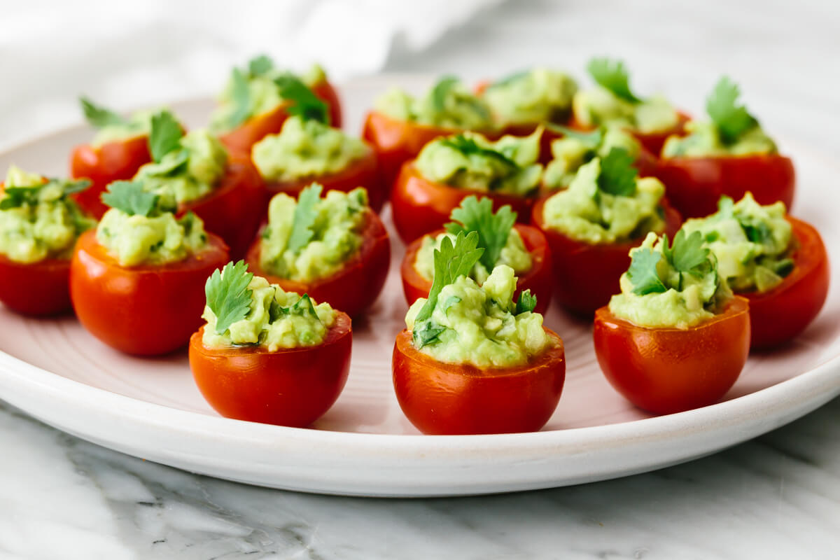 Guacamole Stuffed Tomatoes