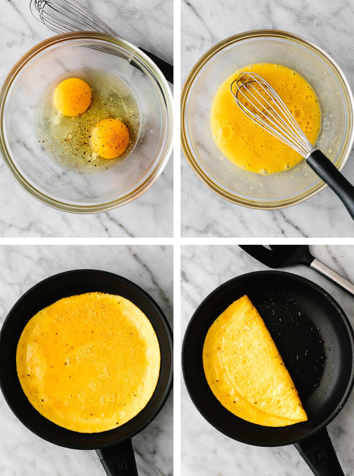 Process of how to make an omelette