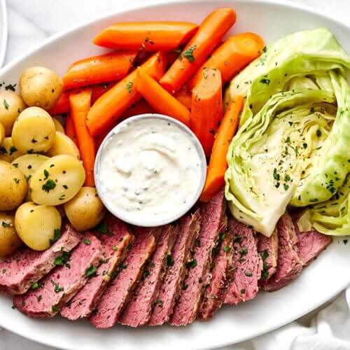 Corned beef and cabbage recipe.