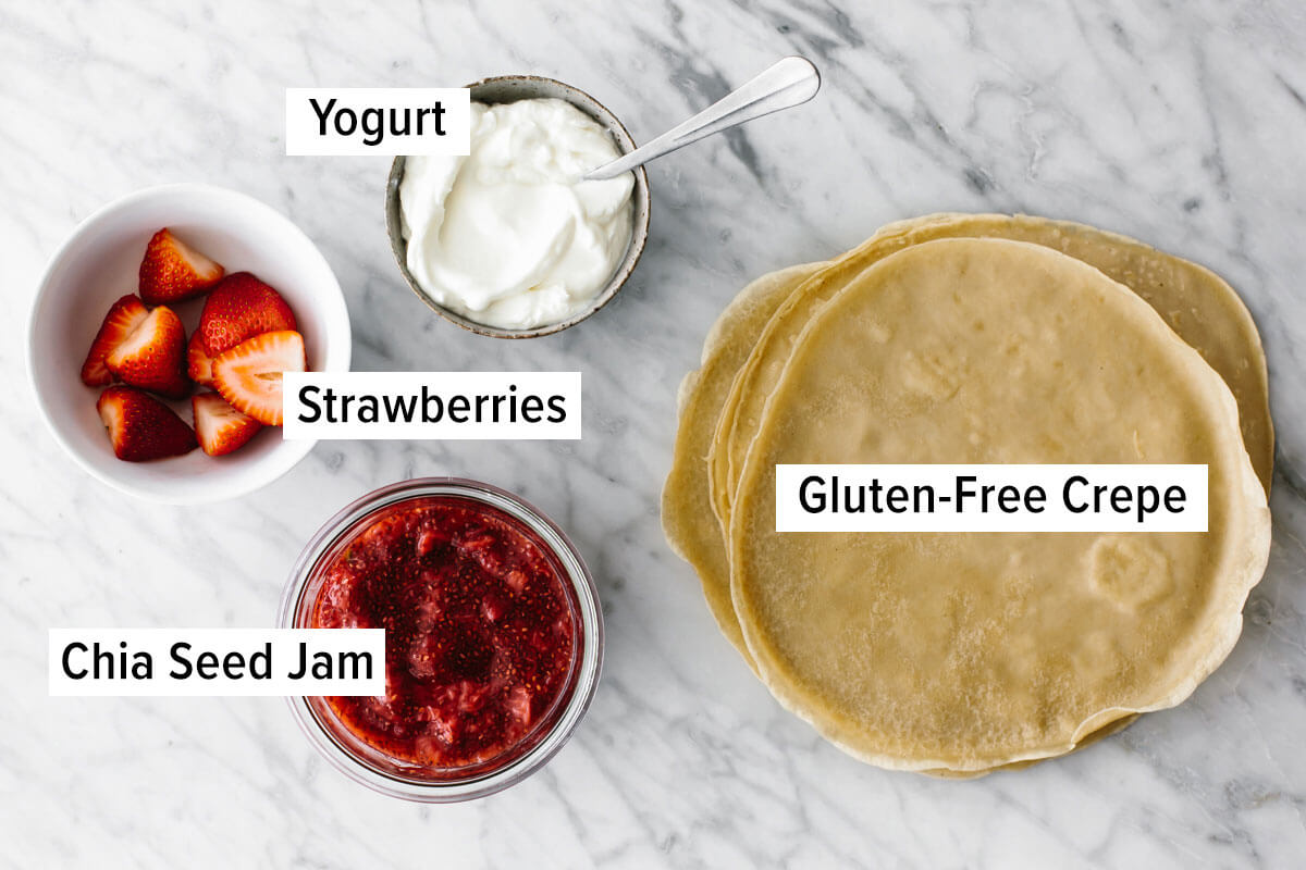 This budget meal prep shows that healthy eating doesn't have to break the bank. Turn 11 prepped ingredients into 7 meals that costs $3 or less! Ingredients for crepes in a budget meal prep