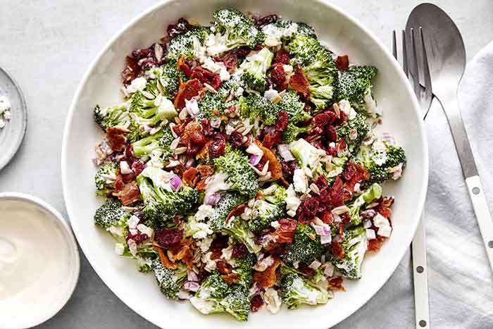 How to make the best broccoli salad recipe.