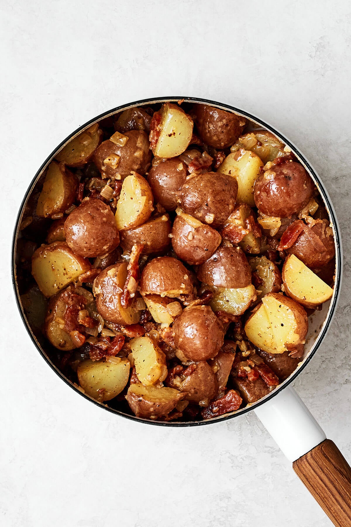 German potato salad in a pot