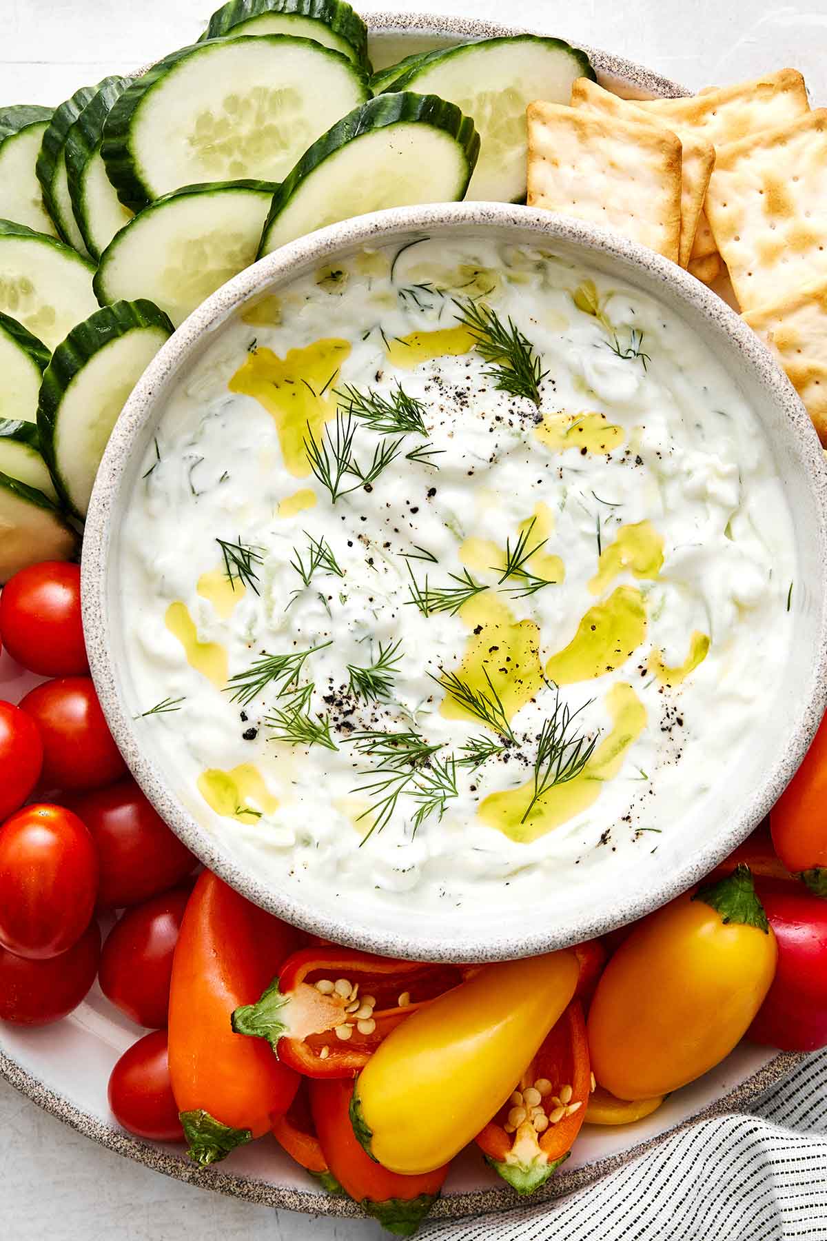 Authentic tzatziki sauce.