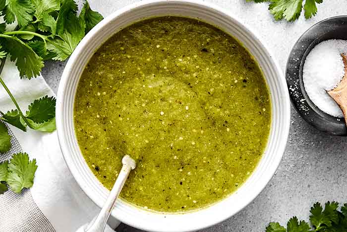 How to make salsa verde sauce.