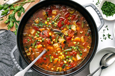 Easy Vegetable Soup - Downshiftology