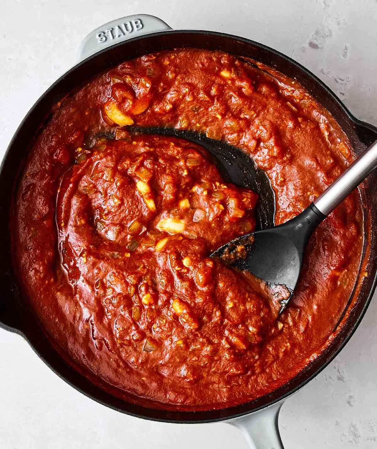 Step three: Making the butter chicken sauce.