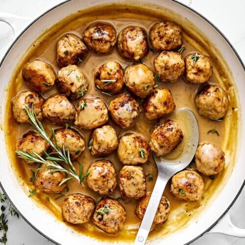 Turkey meatballs recipe.