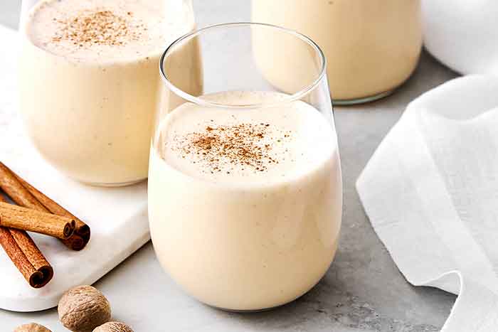Traditional eggnog recipe.