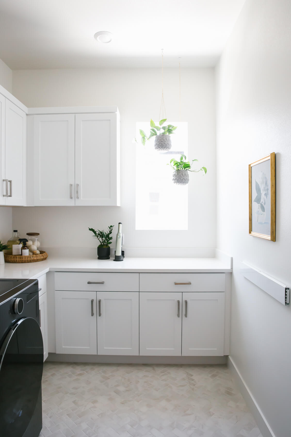 White modern laundry room.
