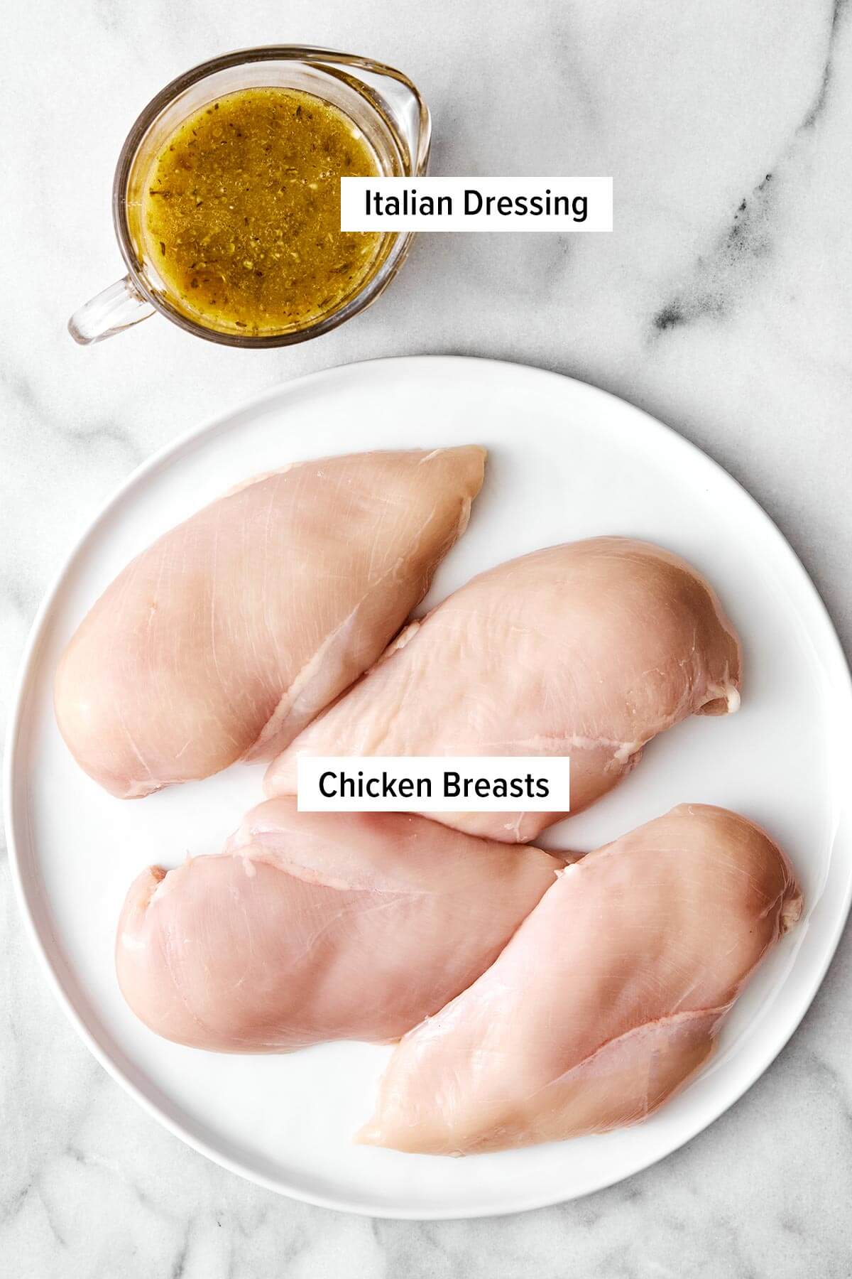 Ingredients for grilled chicken.