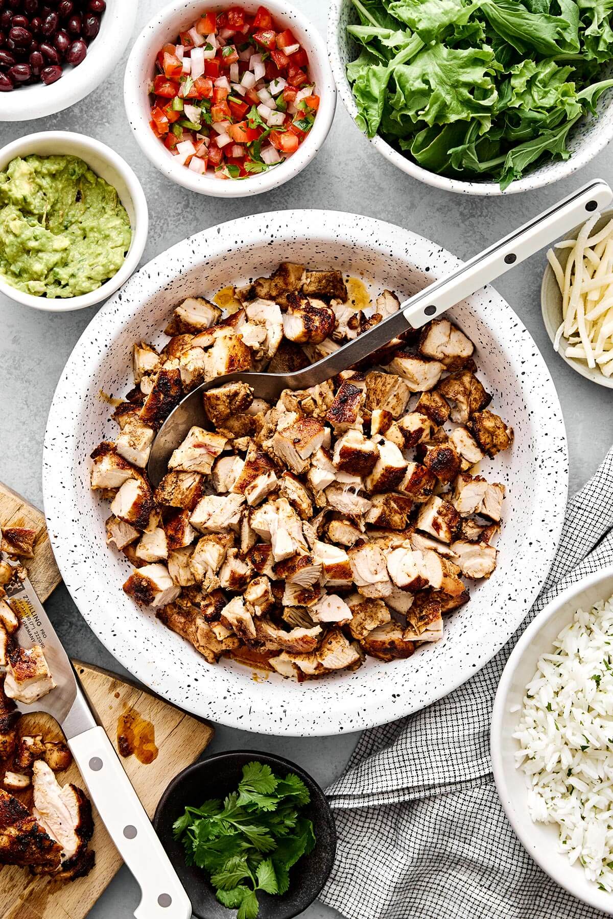 Chipotle chicken copycat recipe.