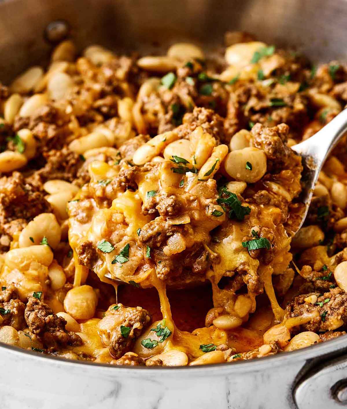 Homemade hamburger helper.