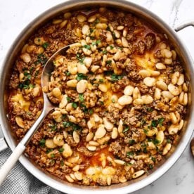 Healthy hamburger helper recipe.