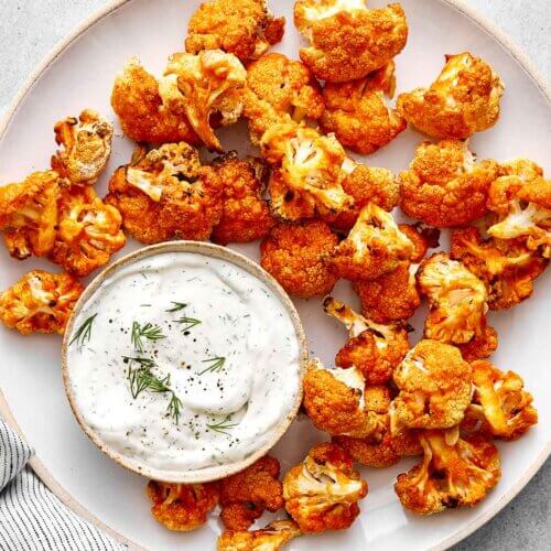 Buffalo cauliflower recipe.