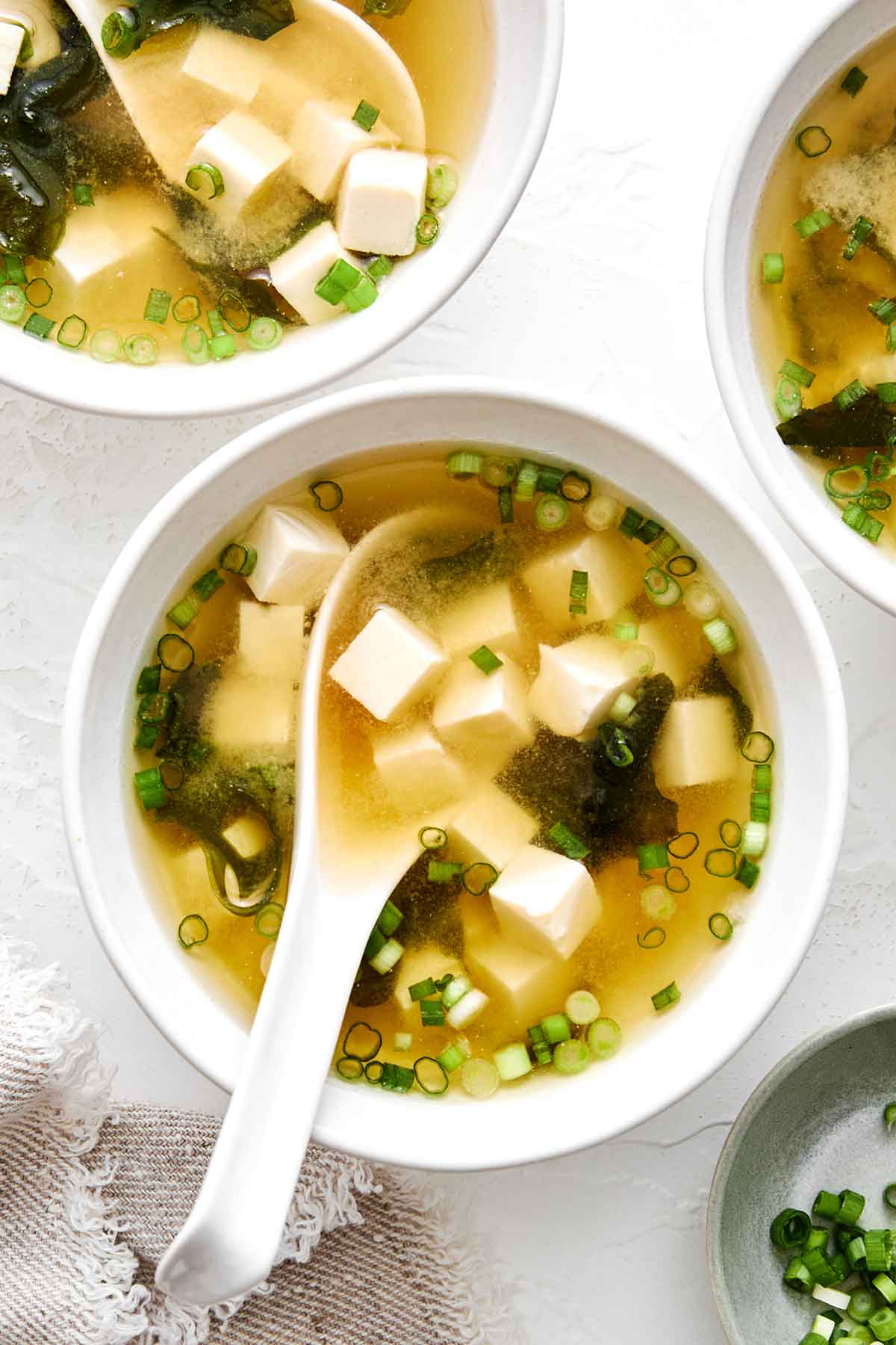 Homemade miso soup recipe.