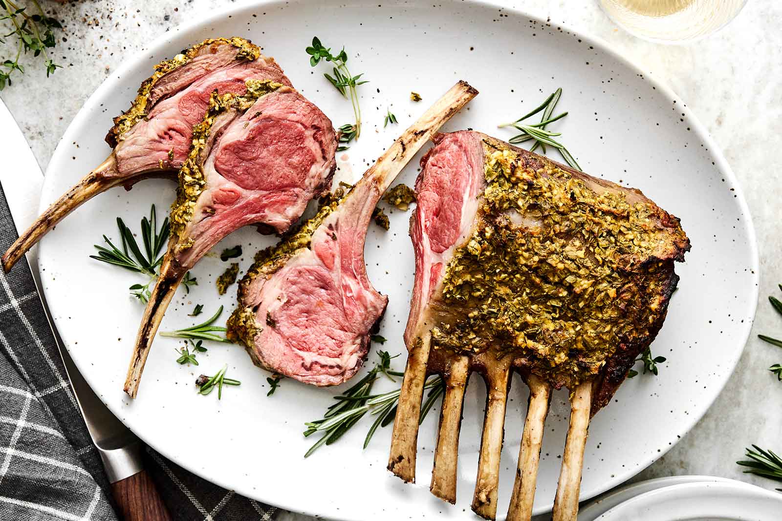 Easter Rack of Lamb (Dijon Herb Crust)