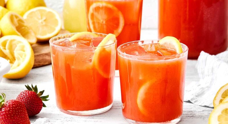 Strawberry lemonade recipe.