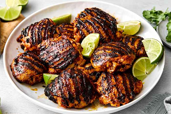 A plate of grilled pollo asado.