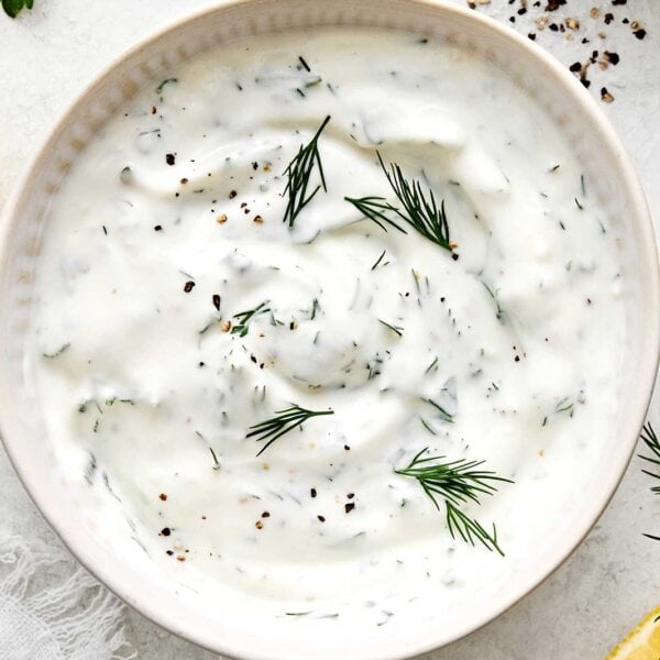 Lemon dill yogurt sauce recipe.