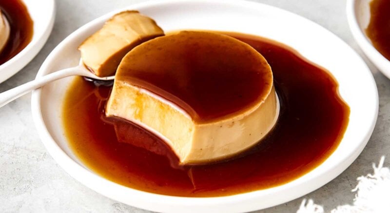 Spanish flan recipe.