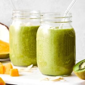 Tropical digestive smoothie recipe.