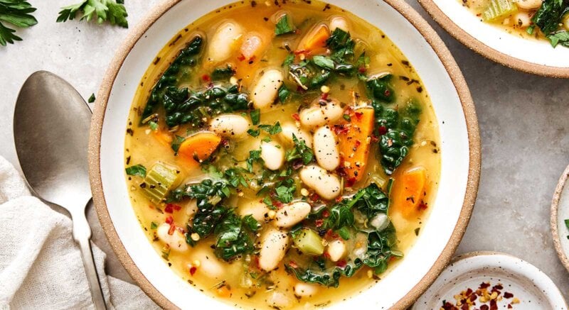 Tuscan white bean soup recipe.