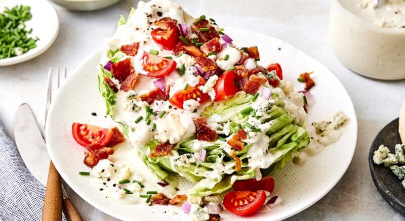 Wedge salad recipe.