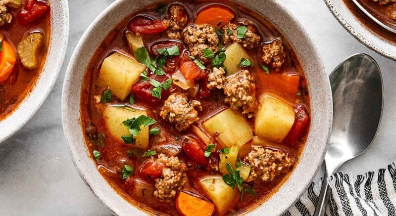 Hamburger soup recipe.
